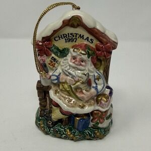 FITZ & FLOYD 1997 Santa's Magic Workshop Christmas ornament 8840 Of 10,000